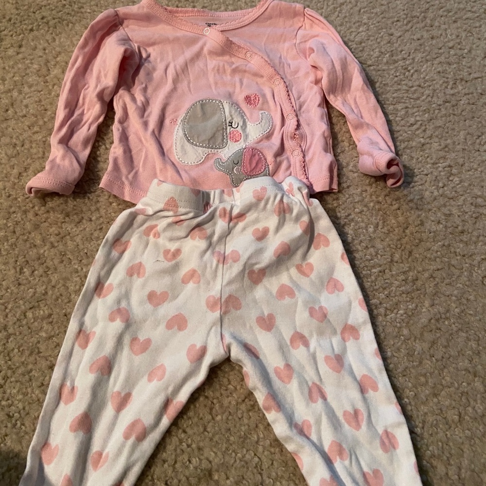 Two piece night set and blanket